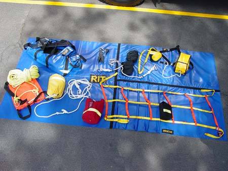RIT Team Staging Mat Blue RipStop Vinyl