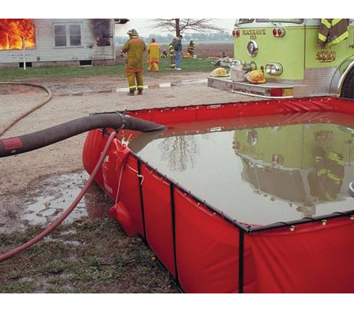 Portable Collapsible Tank - Aluminum Framed Tank 1000 / 22oz Vinyl / Red