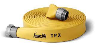 TPX 5" Hose Yellow 4.5" NH Long Handle to 5" Storz 20 Foot long