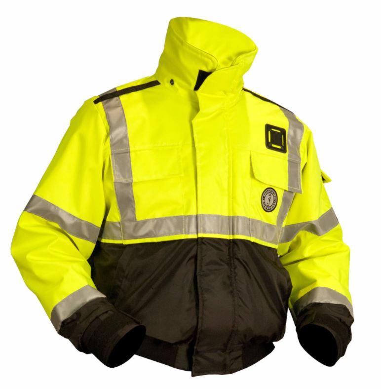 High Visibility Flotation Bomber Jacket Fluorescent Yellow (239) / M