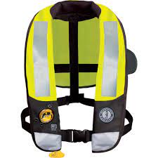 High Visibility HIT Inflatable PFD Hydrostatic - (239) Flourescent Yellow Green