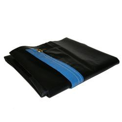 Quic-Cover Runner 4.5 oz. 3' x 18' - Black over Blue-4020-180-000