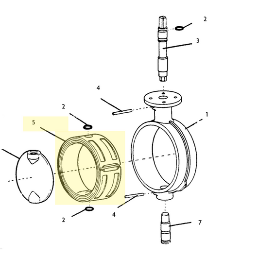 Butterfly Valve Seat Assembly 6" Seat