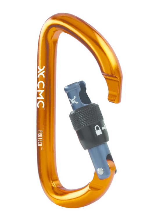 Protech Aluminum Key-Lock Carabiners Screw-Lock, Orange