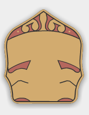 6" Gold Leaf Helmet Shield 6-GL-3