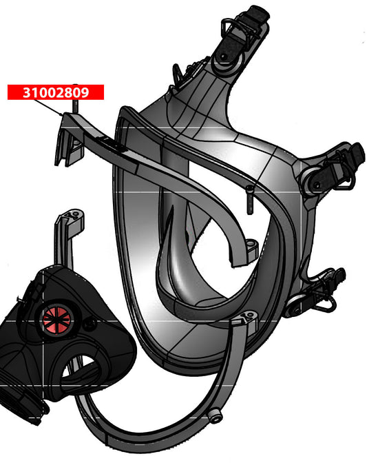 AV-3000 HT Facepiece Upper Bezel