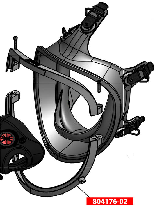 AV-3000 HT Facepiece Lower Bezel