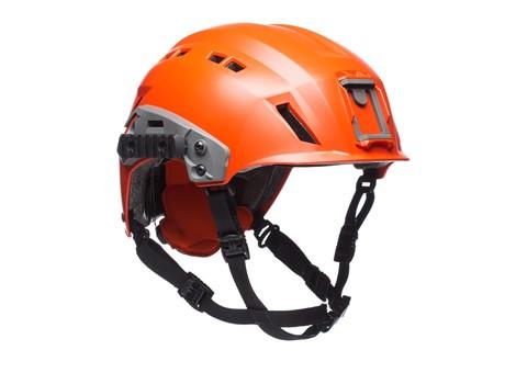 SAR Tactical Helmet Coast Guard OrangeW/ Goggle Posts