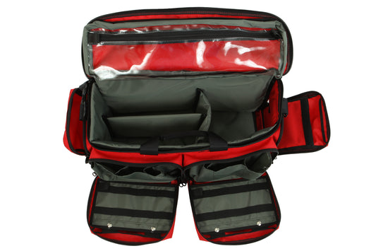 Mega Medic's Bag w/ Tuff Bottom & Adjustable Padded Dividers Red