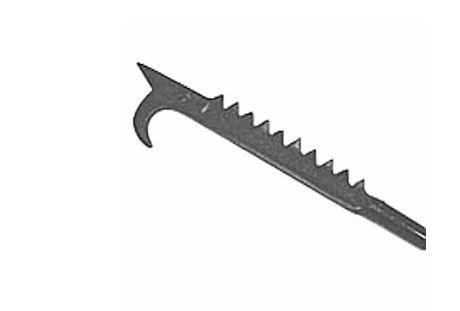 GATOR-BACK HOOK 4' / Fiberglass / D-Handle