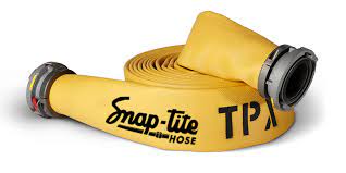 Snap-Tite TPX Hose: 3-Ply Nitrile Rubber Attack/Supply Hose Yellow / 5" Diameter / 5" Storz Couplings / 24 Foot